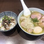 寿製麺よしかわ - いわし丼と、中華そば塩