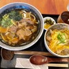 肉うどんの丸十 - 和牛すじうどん＋親子丼 小