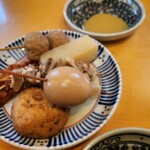 うどん屋 しろ - おでんは単品で注文　カラシ味噌