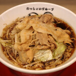 今里わっしょい - 男の根性黒醤油(小盛)＋消えニン並　６杯目