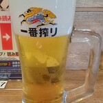 磯丸水産 - 生ビ―♪（平日タイムサービス）@\385円