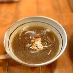 らーめん森や。 - スープ割