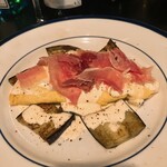 山下食堂 - 茄子のソテーとオムレツ　パルミジャーノのクリーム