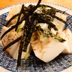 やぶ善 - 水抜きが見事な木綿豆腐が、キンキンに冷えています。