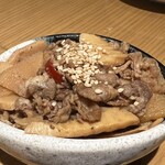 吟醸マグロ - 牛バラと筍の金平