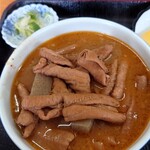 永井食堂 - もつ煮定食　【ドアップ】