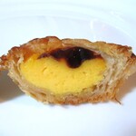 ナタ・デ・クリスチアノ - パステル・デ・ナタ（断面）