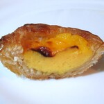 ナタ・デ・クリスチアノ - パステル・デ・ナタ（断面）