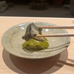 あじゅう田 - 鮑、キモソースで