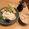 うどん処　ごえん - 鯛のちくわ天ぶっかけうどん(冷)＆シャケご飯