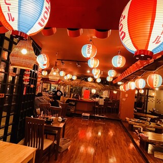 たくさんのオリオンビール提灯が沖縄の夜を彩ります♪