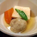 ガーデンダイニング 環樂 - 海老真丈と季節の炊き合わせ　銀餡