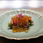 USHIGORO S. - 牛たたき 茗荷と芽葱 ポン酢ジュレ