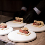 USHIGORO S. - ミルフィーユサーロインサンド トリュフソース