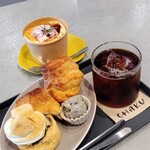 CHAKU - ■きなこもちウユクリームスコーン
■アールグレイクリームスコーン
■チェリーグリークヨーグルトプディン