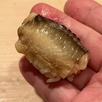 登喜和鮨 - 女川産 穴子笹蒸し塩