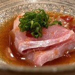 登喜和鮨 - 佐渡産 真羽太 昆布出汁しゃぶしゃぶ 自家製ポン酢