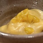 登喜和鮨 - 蟹玉 新発田産渡り蟹、銀杏擦り流し