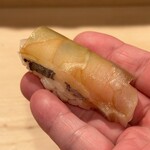 登喜和鮨 - 地物 眼鯛酢締め　