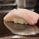 登喜和鮨 - 地物釣り鰆 背中皮目炙り