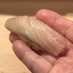 登喜和鮨 - 地物釣り鰆 背中皮目炙り