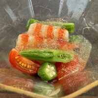 光円 - 車海老と夏野菜のトマトジュレ