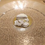 RISTORANTE IL NODO - クロモジとモミノキのソルベとパンナコッタ