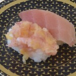 はま寿司 - まぐろ二種盛り(まぐろ・とろたく)