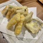 しんのすけ - おまかせ天ぷら三種盛り