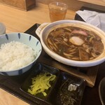 麺茶屋一番や　　大和 - Cランチ　玉子入り味噌煮込みうどん