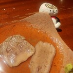 創菜酒膳 肴蔵 - 牛タンの塩煮込み　わさび添え