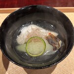 奈良 而今 - 明石のあぶらめ　新蓮根餅　茗荷