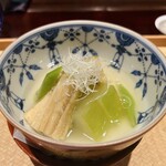 奈良 而今 - 冬瓜　穴子　賀茂茄子　いんげん