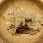 奈良 而今 - 黒舞茸　まこもだけ　竈焚き御飯