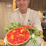 奈良 而今 - 西瓜とマンゴー（太陽のタマゴ）