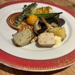 炭火割烹 蔓ききょう - 焼き野菜盛合せ