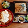 大釜 - タルタル丼ざるそばセット (1,628円・税込)