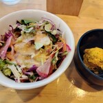 うみからそらへ - サラダと小鉢のカボチャサラダ