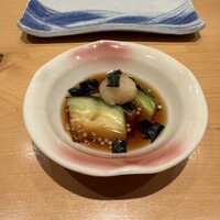 寿司割烹 魚紋 - ナスの揚げびたし