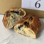 人舟 - レモン酵母ミントチョコ　断面