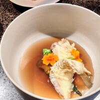 Ukiyo - お出汁がかかるから、もう少し衣がしっかりしていて欲しかったかも。鱚の味わいがスパイスに押されてしまっていた印象が少し