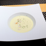 虎徹 - 海老ととうもろこしの冷製スープ