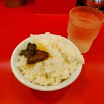 横浜家系ラーメン 裏大輝家 - 税込み100円食べ放題ライス+裏かっぱ