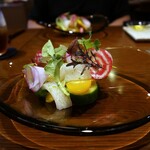 le・sud - ◆前菜２：ヤリイカ＆サラダ