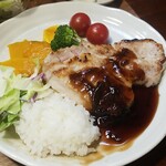 キッチン ブルー グローブ - 再びワンプレート