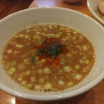 らーめんはや川 - 味噌ベースのつけタレ