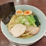 麺屋 空海 - 塩味玉ラーメン1000円