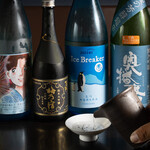 美味肴処Nori - ドリンク写真:日本酒　毎月入れ替えしています