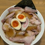 月の家 - チャーシューめん大盛　味玉トッピング