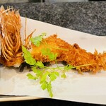 とんかつ マンジェ - 海老フライ